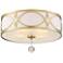 Stiffel Shaunie 18 1/4" Wide Gold Ceiling Light