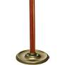 Stiffel Sheridan 65" High Antique Brass and Faux Leather Floor Lamp