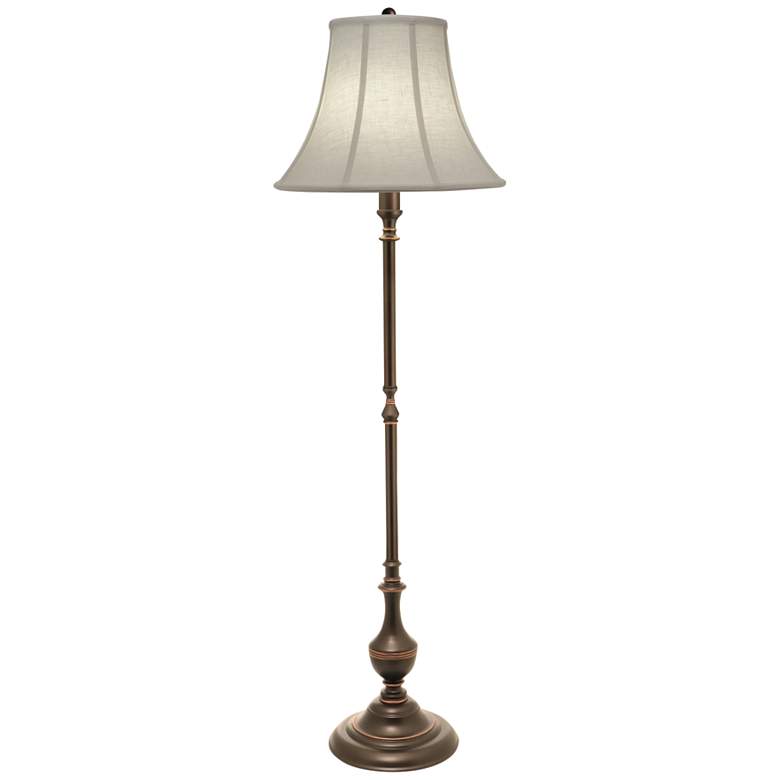 Image 1 Stiffel Singer 61" Oxidized Bronze Metal Traditional Floor Lamp