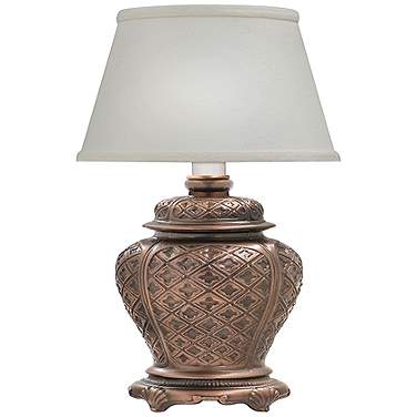 Stiffel Tania 13" High Antique Old Bronze Mini Accent Table Lamp