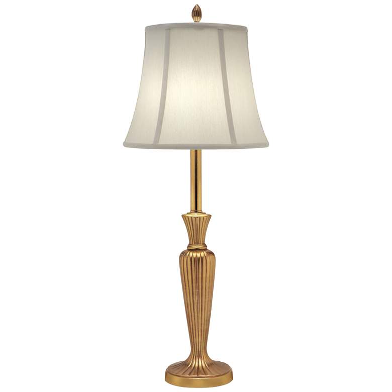 Image 1 Stiffel Tannehill 31 inch High Umbered Brass Metal Buffet Table Lamp