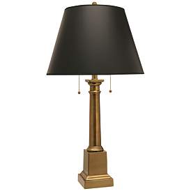 Image1 of Stiffel Templeton 31" Traditional Black and Antique Brass Table Lamp