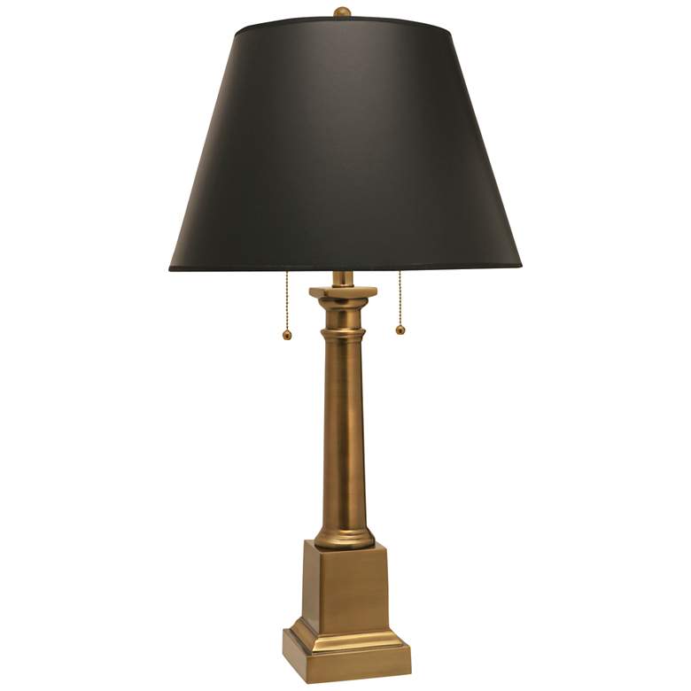 Image 1 Stiffel Templeton Antique Brass Metal Table Lamp