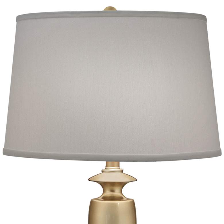 Image 3 Stiffel Tori 27 inch High Pearl Shade Oculux Bronze Metal Table Lamp more views