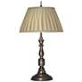 Stiffel Turned Column 28" Traditional Antique Old Bronze Table Lamp