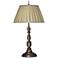 Stiffel Turned Column 28" Traditional Antique Old Bronze Table Lamp