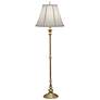Stiffel Turned Column 67" High Milano Silver And Gold Floor Lamp