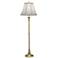 Stiffel Turned Column 67" High Milano Silver And Gold Floor Lamp