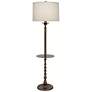 Stiffel Verity Oxidized Bronze Metal Tray Floor Lamp