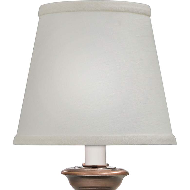 Image 2 Stiffel Verna 14" Antique Bronze Pot-Bellied Stove Accent Table Lamp more views