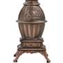 3_Stiffel Verna 14" Antique Bronze Pot-Bellied Stove Accent Table Lamp more views