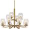 Stiffel Veronica 33 1/4" Wide Gold and Glass 12-Light Chandelier