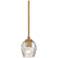 Stiffel Veronica 5 1/4" Wide Gold and Glass Mini Pendant Light