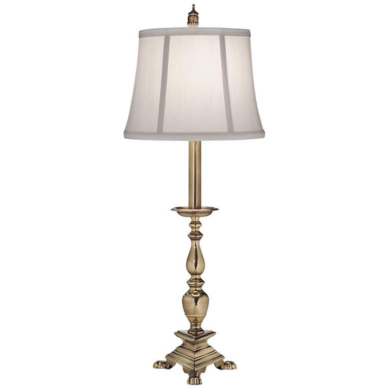 Image 2 Stiffel Villeneuve Burnished Brass Buffet Table Lamp