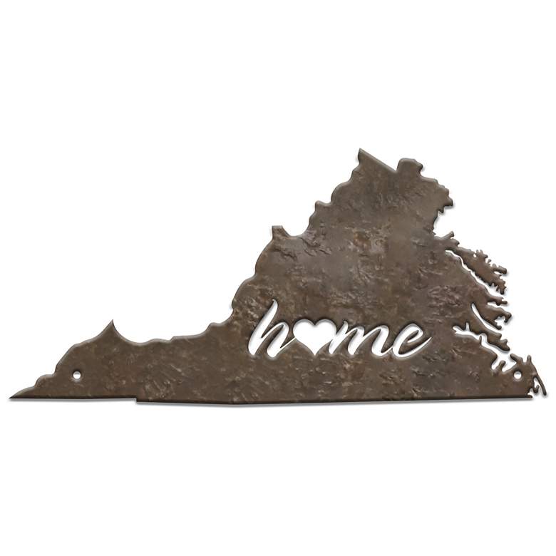 Image 1 Stiffel Virginia 24" High Rust Metal Wall Art