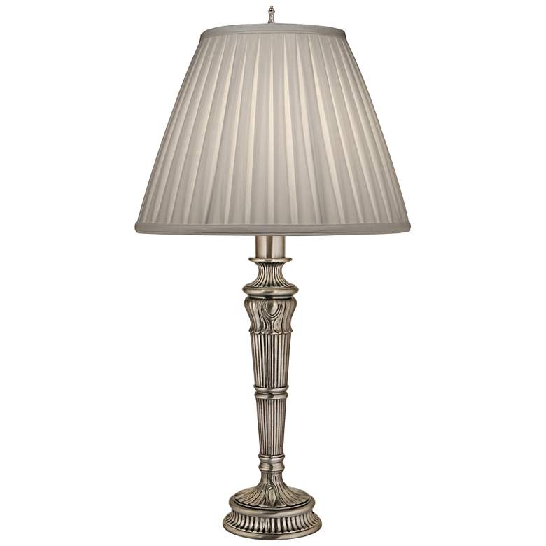 Image 1 Stiffel Virginia 32 inch High Antique Silver Traditional Table Lamp