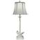 Stiffel Webber 32" High Distressed White Shell Buffet Table Lamp
