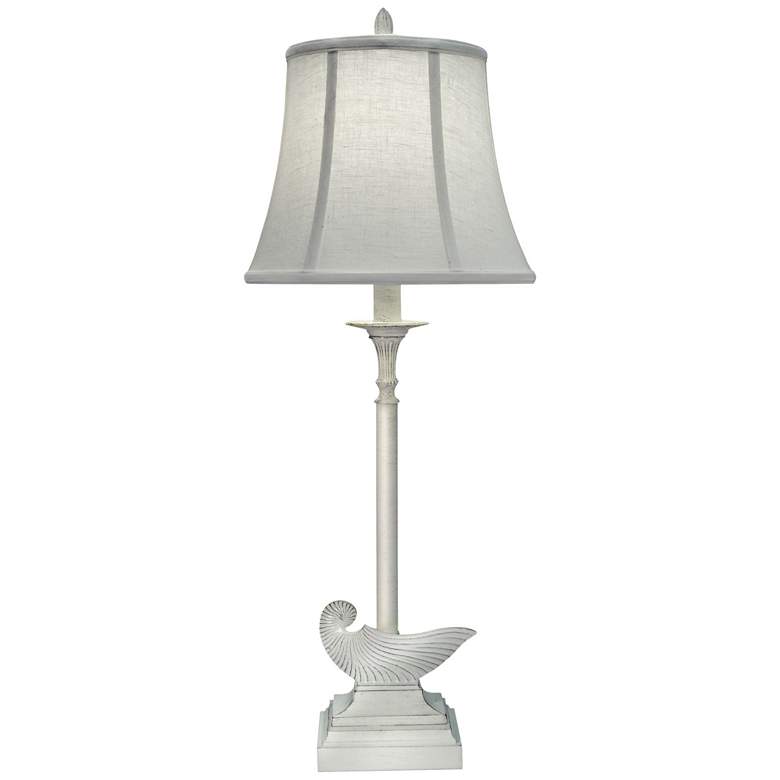 Image 1 Stiffel Webber Distressed White Buffet Table Lamp