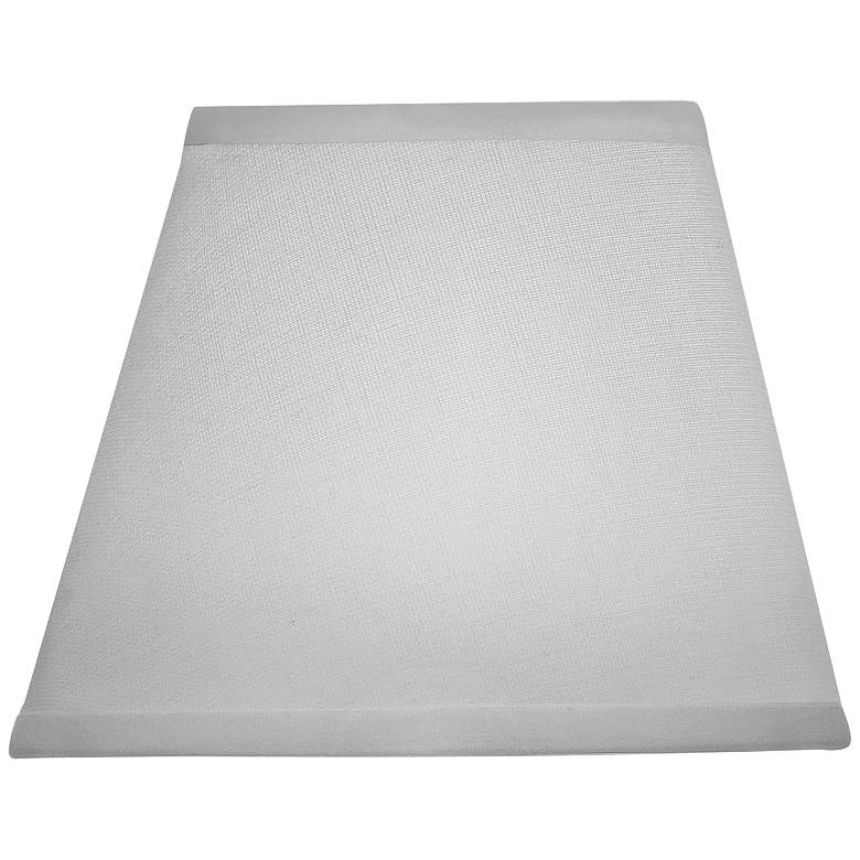 Image 1 Stiffel White Linen Butcher Empire Clip-On Lamp Shade 3x6x5