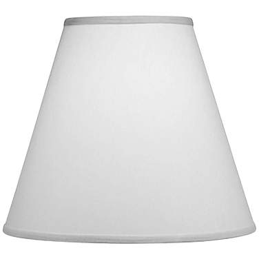 Stiffel White Linen Empire Shade 8x16x12 (Spider)