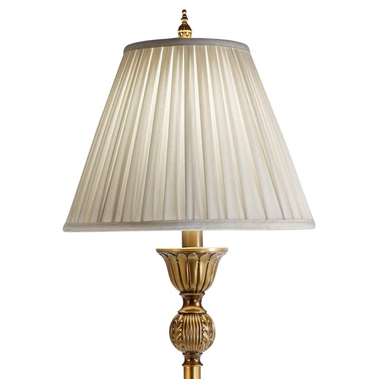 Image 2 Stiffel Wilson 64 inch Traditional Antique Brass Finish Metal Floor Lamp more views