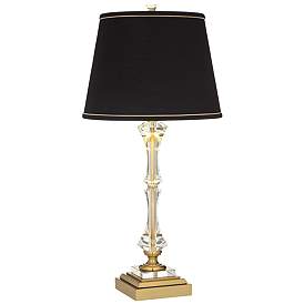 Image2 of Stiffel Windsor 32" Gold and Crystal Traditional USB Table Lamp