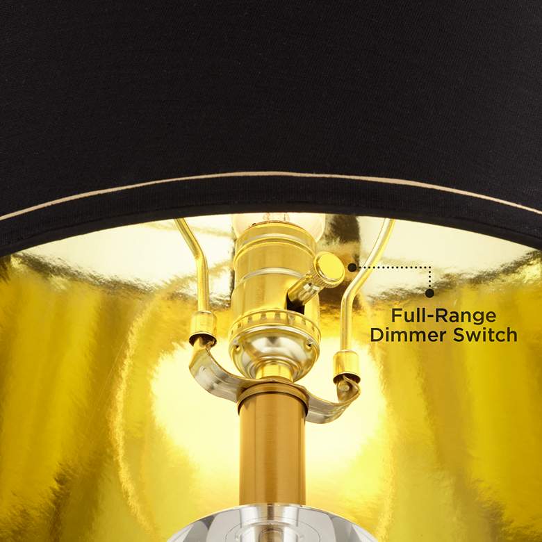Image 6 Stiffel Windsor 32" Gold and Crystal Traditional USB Table Lamp more views