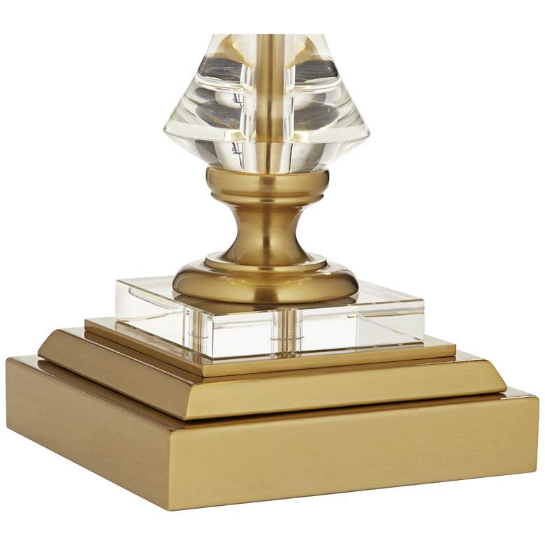 Image 7 Stiffel Windsor 32" Gold and Crystal Traditional USB Table Lamp more views