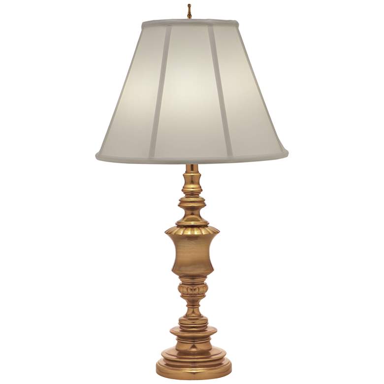 Image 1 Stiffel Youngston 32" Traditional Umbered Brass Metal Table Lamp