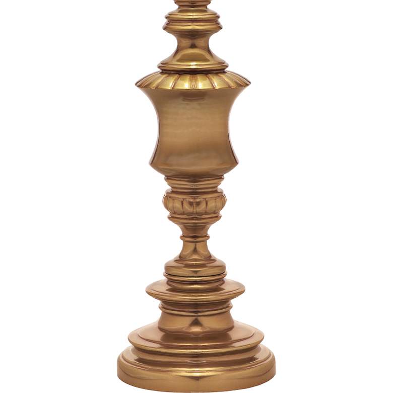 Image 3 Stiffel Youngston 32" Traditional Umbered Brass Metal Table Lamp more views