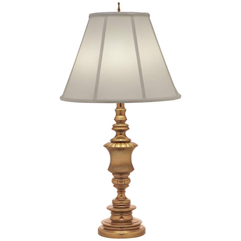 Image 1 Stiffel Youngston Umbered Brass Metal Table Lamp