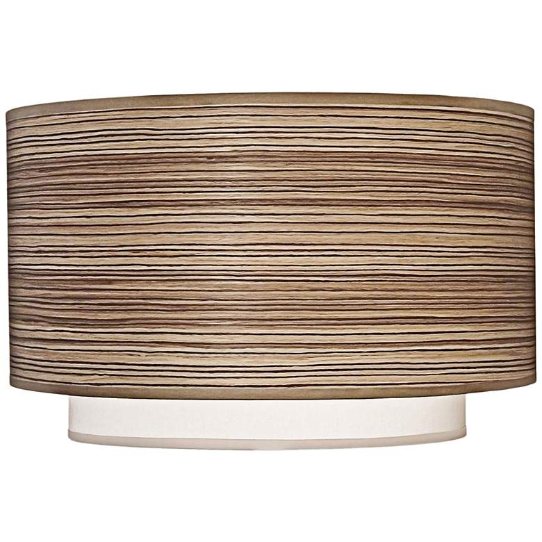 Image 1 Stiffel Zebrawood and Off-White Double Shade 16x16x8 (Spider)