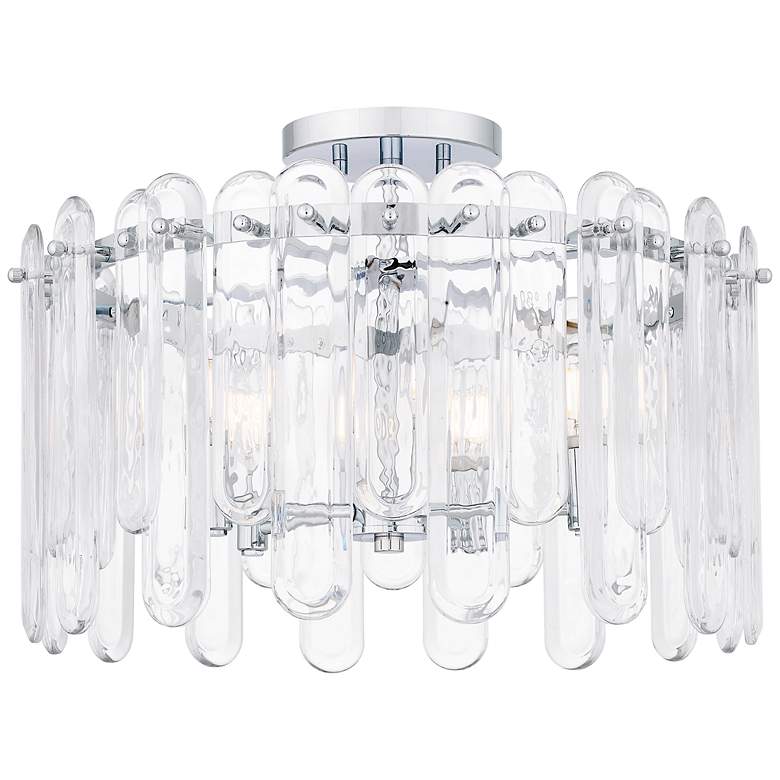 Image 2 Stiles 5-Light Polished Chrome Semi-Flush Mount Light