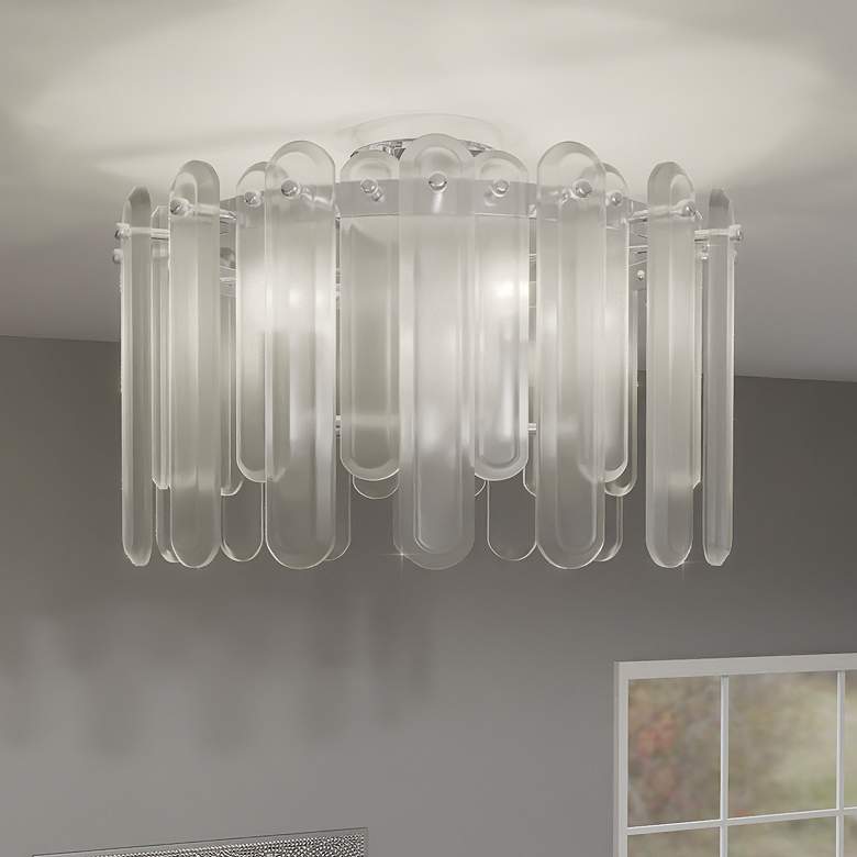 Image 1 Stiles 5-Light Polished Chrome Semi-Flush Mount Light