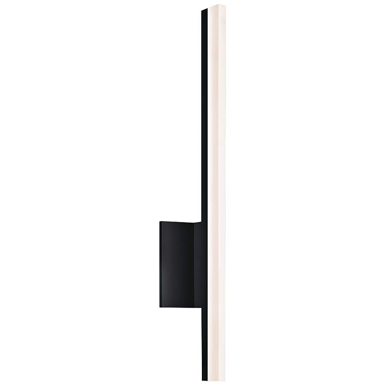 Image 1 Stiletto 23 3/4"H Satin Black Dimmable LED Wall Sconce