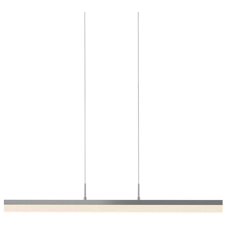 Image 1 Stiletto 32.5" Wide Bright Satin Aluminum Pendant LED Pendant