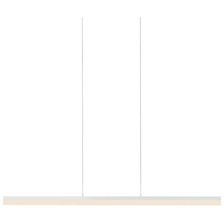 Image 1 Stiletto 44.25 inch Wide Satin White LED Pendant
