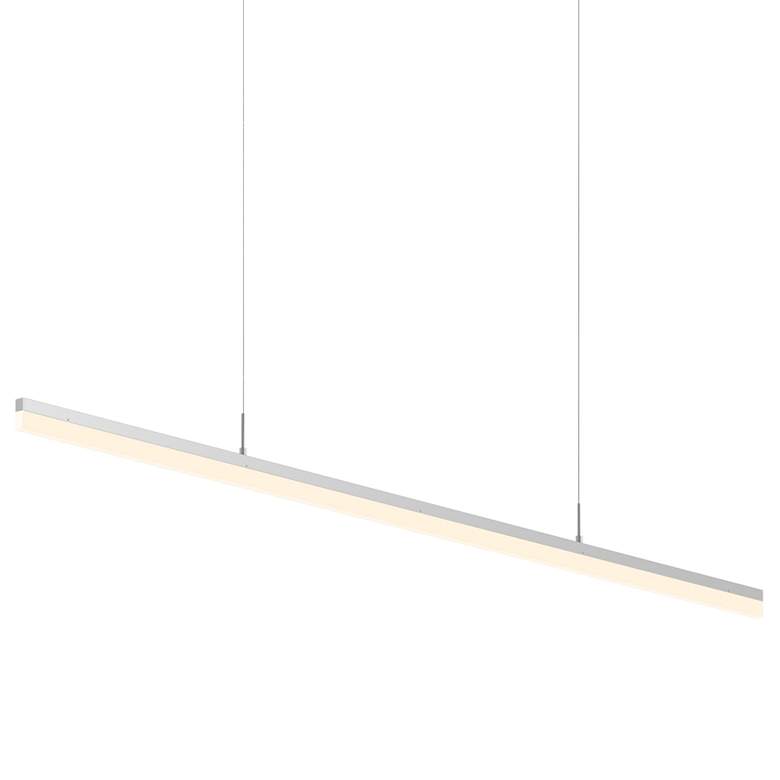 Image 1 Stiletto 59 1/2 inchW Aluminum LED Kitchen Island Light Pendant