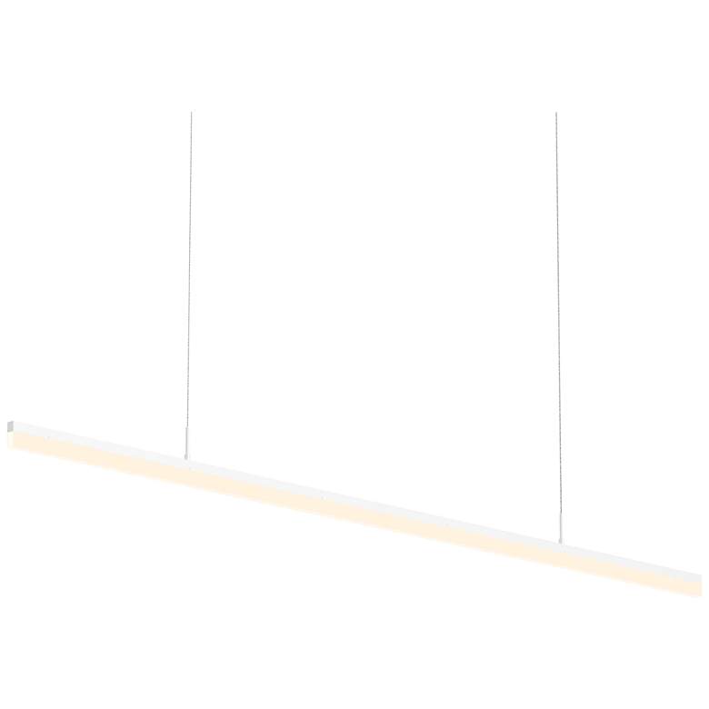 Image 1 Stiletto / 72 inch LED Pendant / Frosted Shade / Satin White Finish