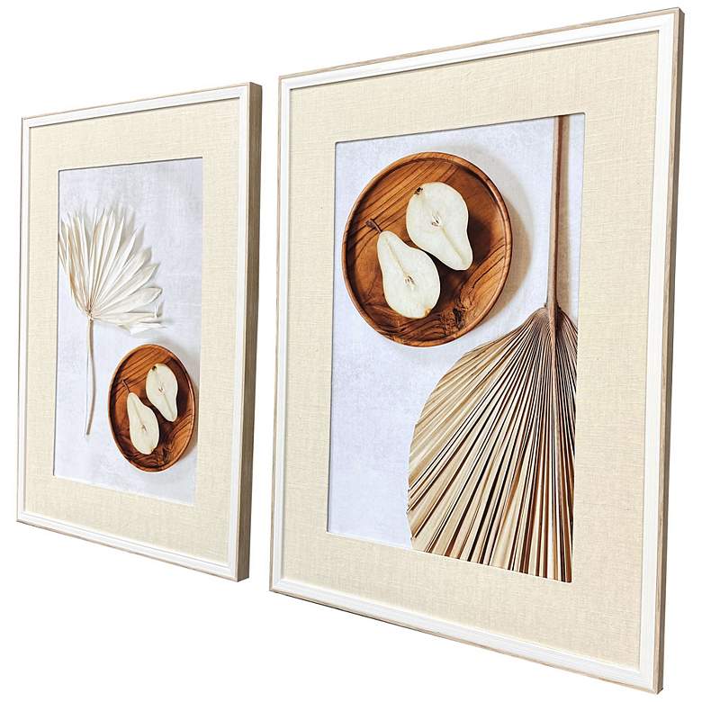 Image 2 Still Collection 23"W x 31"H Coastal Framed Art Set of 2 more views