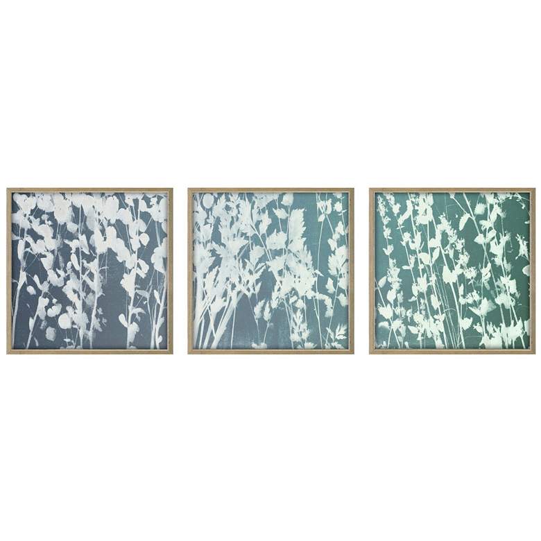 Image 1 Still Floral III 11"W x 11"H Framed Wall Art Set of 3