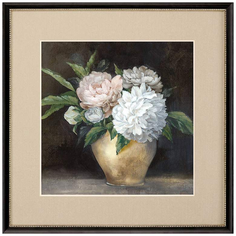 Image 3 Still Life Peonies I 30"W x 30"H Framed Art