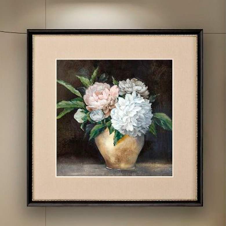 Image 2 Still Life Peonies I 30"W x 30"H Framed Art
