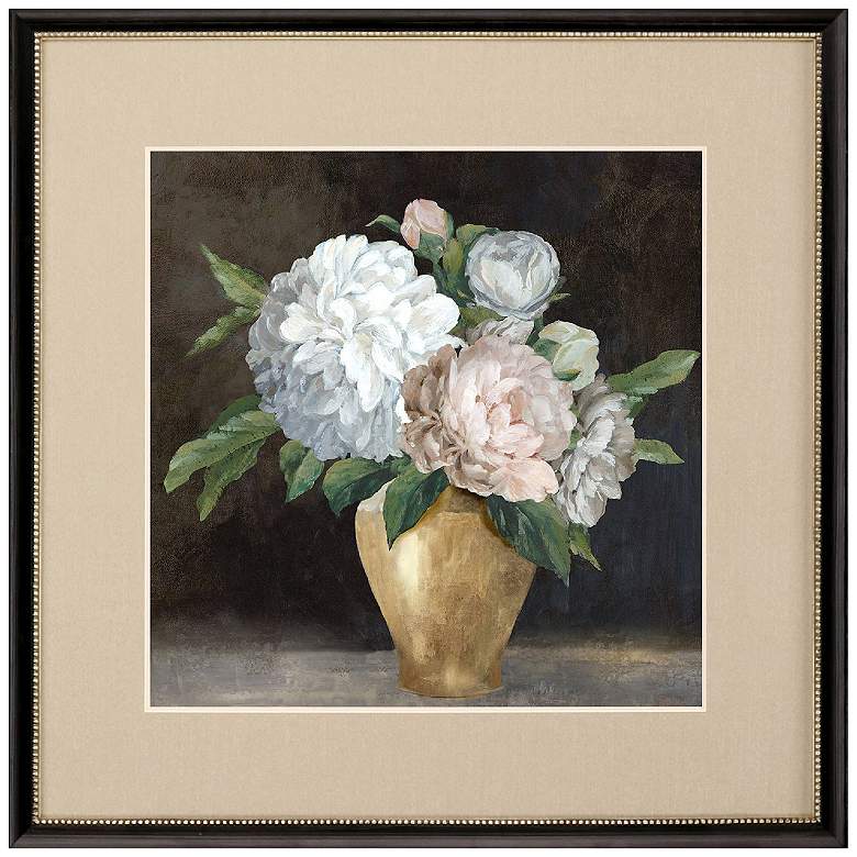 Image 3 Still Life Peonies II 30"W x 30"H Framed Art