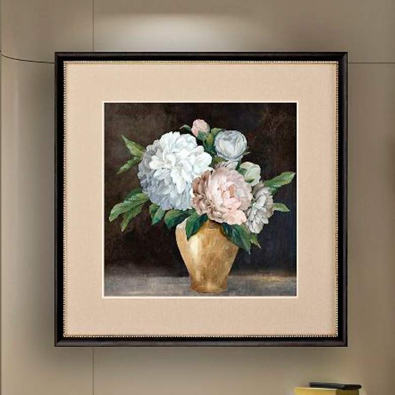Image 2 Still Life Peonies II 30"W x 30"H Framed Art