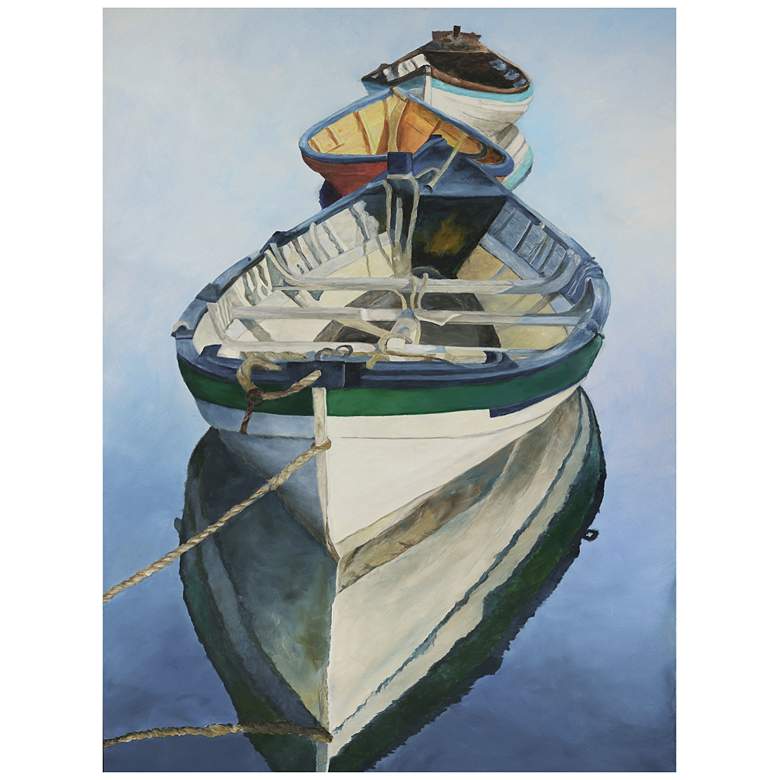 Image 2 Still Water 40" High Rectangular Outdoor Canvas Wall Art