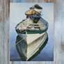 1_Still Water 40" High Rectangular Outdoor Canvas Wall Art