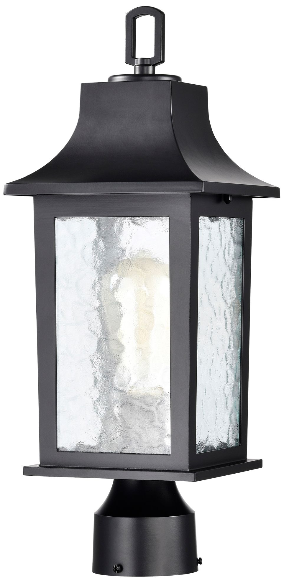 Image 3 Stillwell Outdoor Post Lantern; 1 Light; Matte Black Finish; more views