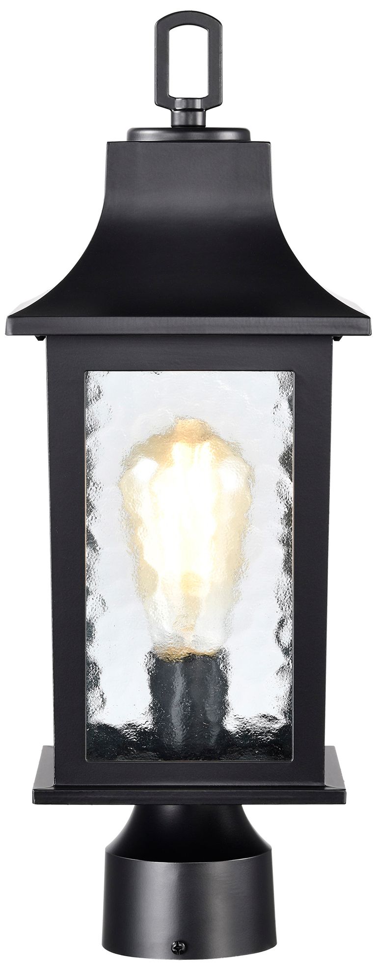 Image 5 Stillwell Outdoor Post Lantern; 1 Light; Matte Black Finish; more views
