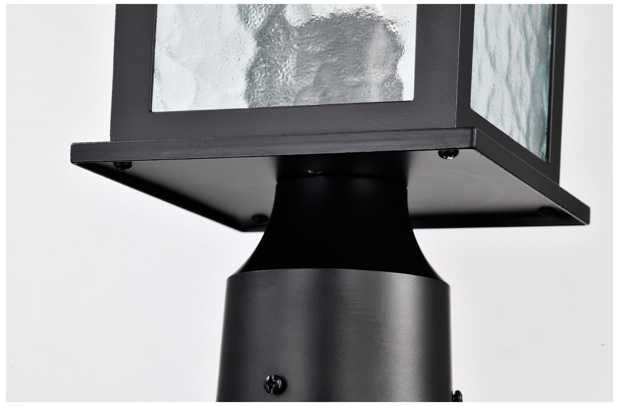 Stillwell Outdoor Post Lantern; 1 Light; Matte Black Finish;